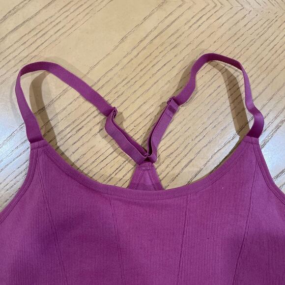 0394 New Women's New Balance Purple Sports Bra - Picture 5 of 11